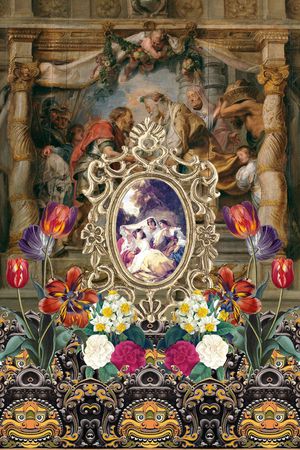 时尚大牌印花华亿平台图片