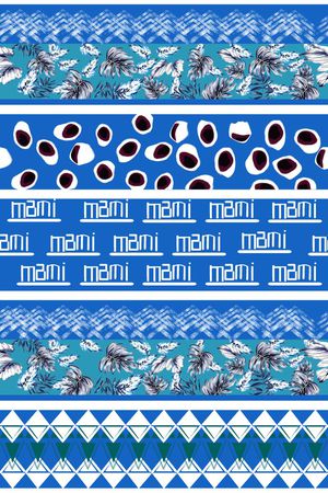 几何线条印花华亿平台图片