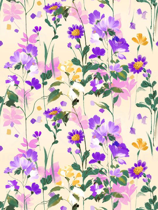 紫色印花华亿平台图片