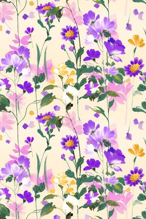 紫色印花华亿平台图片