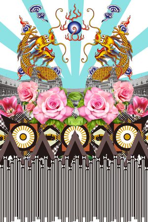 潮流时尚印花华亿平台图片