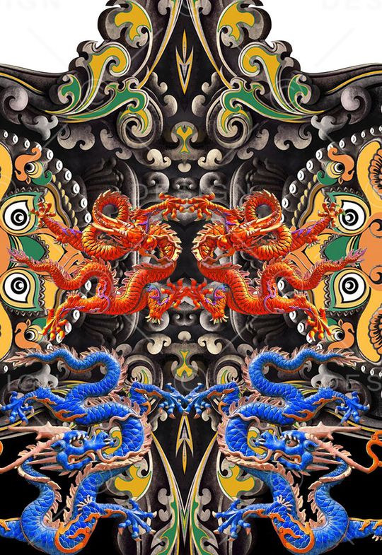 潮流时尚印花华亿平台图片