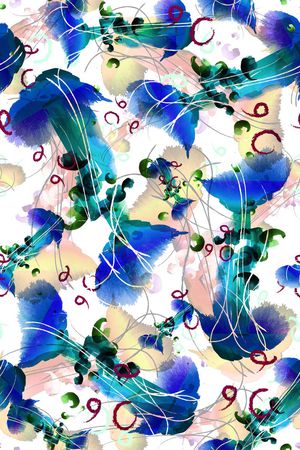 抽象印花华亿平台图片