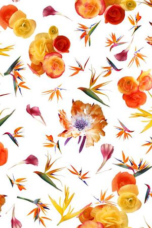 花卉印花华亿平台图片