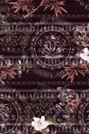 东方风格印花华亿平台图片