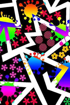 抽象印花华亿平台图片