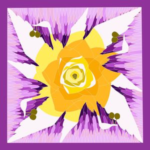 自然纹样印花华亿平台图片