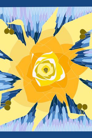 自然纹样印花华亿平台图片