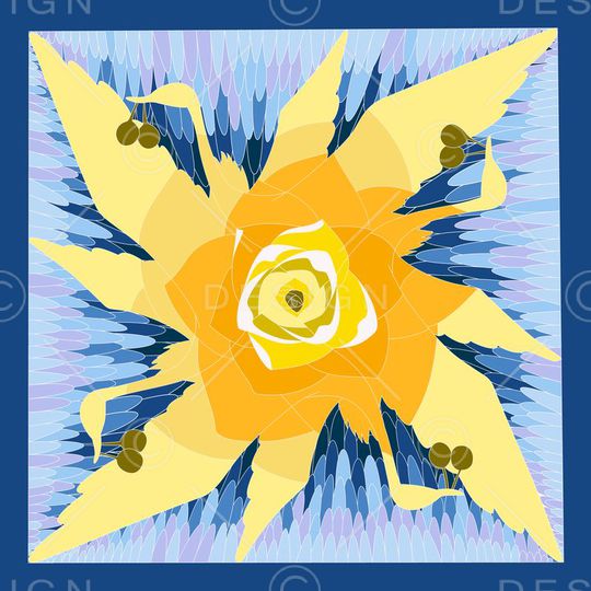 自然纹样印花华亿平台图片