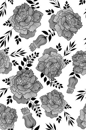 黑白印花华亿平台图片