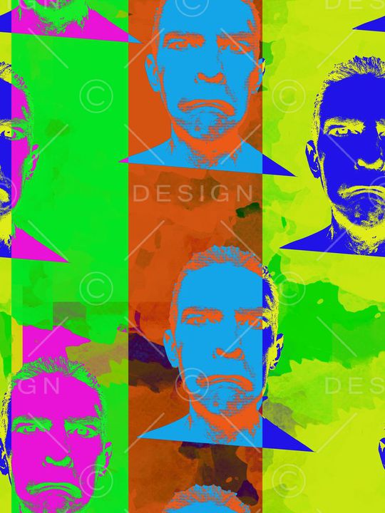 大条纹印花华亿平台图片