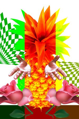 混搭写意印花华亿平台图片