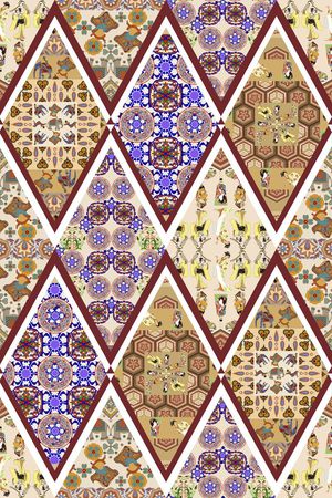 几何印花华亿平台图片