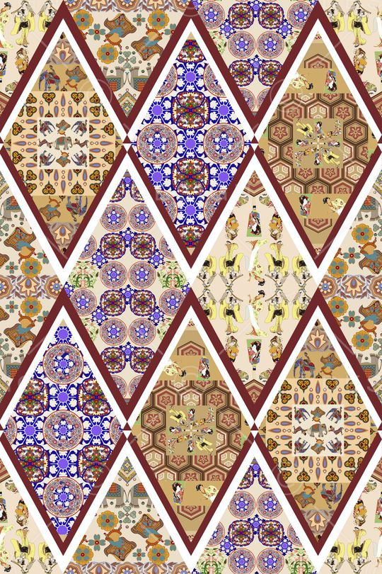 几何印花华亿平台图片