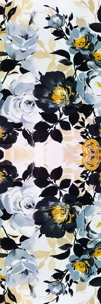 对称 围巾 丝巾印花华亿平台图片