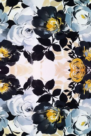 对称 围巾 丝巾印花华亿平台图片