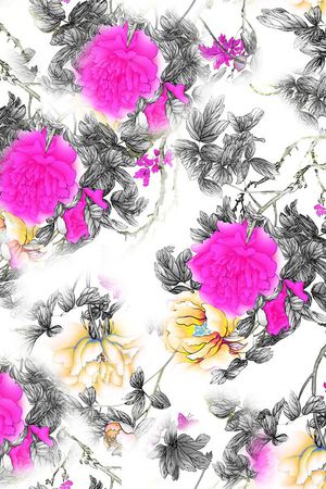 少女衣裙系列印花华亿平台图片