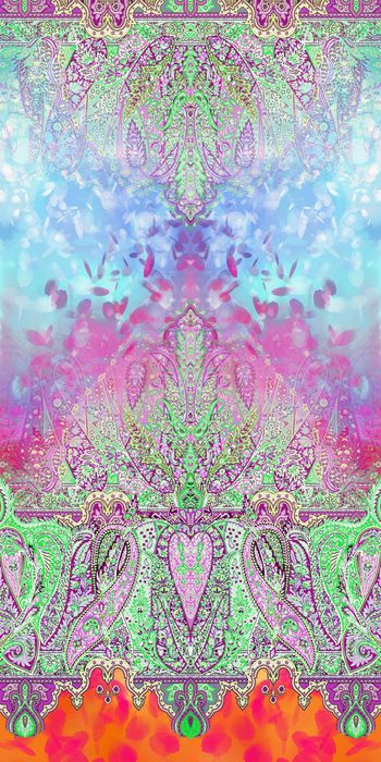 464006-手绘佩斯利火腿纹腰果民族风油画笔触