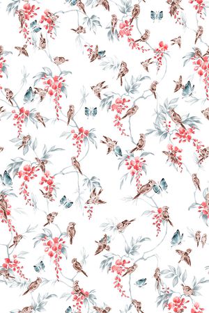 蝴蝶印花华亿平台图片