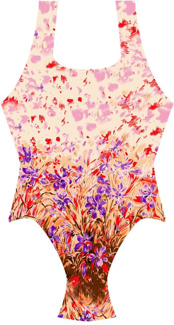 464091-泳装连体定位  （肥婆装）