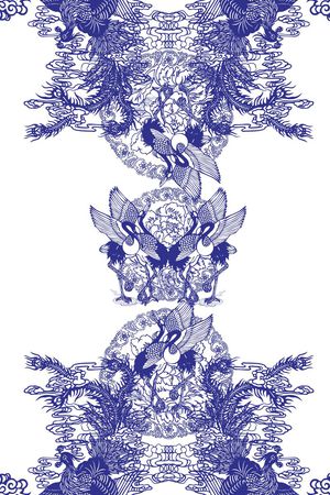 中国风印花华亿平台图片