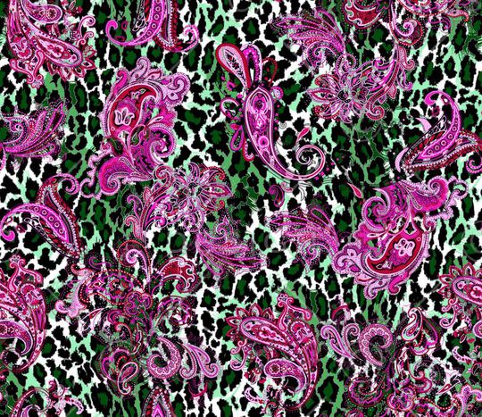 佩斯利腰果印花华亿平台图片