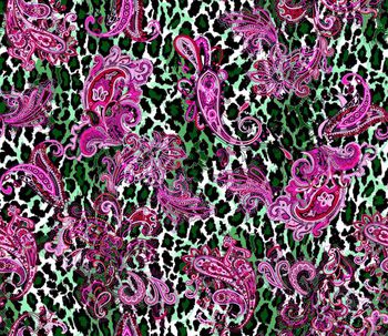 464218-时尚佩斯利腰果豹纹青花瓷系列