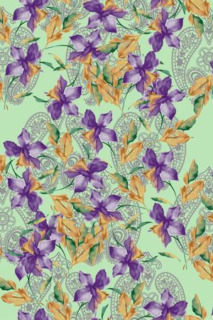 混合风格印花华亿平台图片