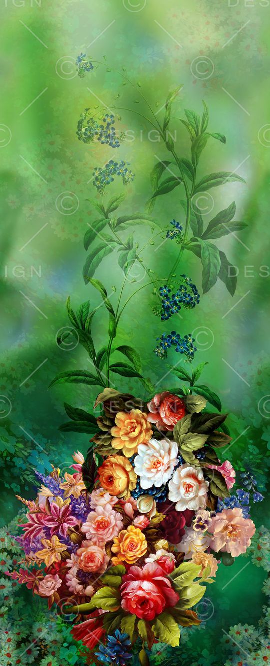 油画风格印花华亿平台图片