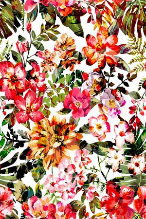 时尚手绘印花华亿平台图片