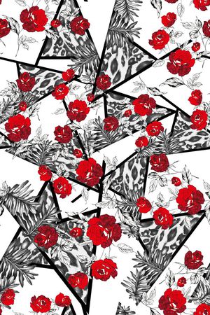 混搭印花华亿平台图片