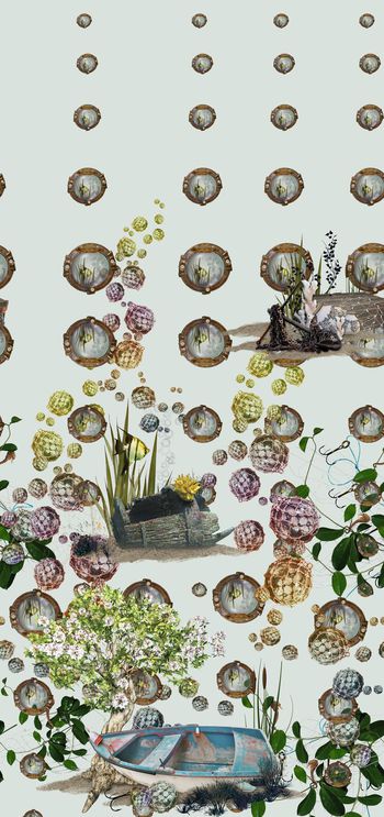 464322-西服夹克时尚海底生物海底建筑沉船