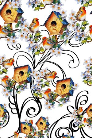 时尚线条印花华亿平台图片