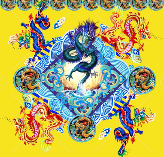 MAX-定位中国民族风印花华亿平台图片