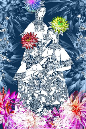 MAX-定位中国民族风印花华亿平台图片