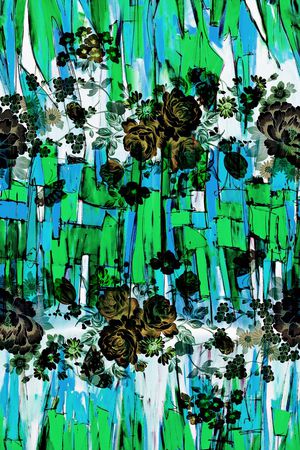 抽象印花华亿平台图片