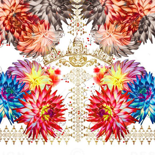 MAX-定位欧美民族风印花华亿平台图片