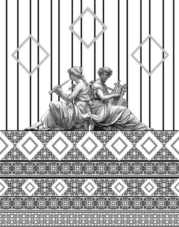 464514-复古潮流欧式个性印花