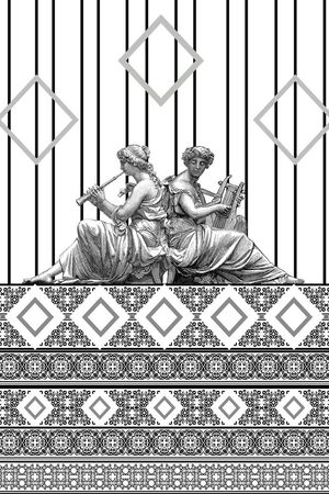 复古印花华亿平台图片