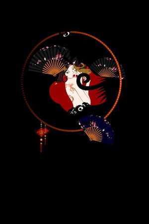 中国风印花华亿平台图片