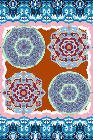 中国风印花华亿平台图片