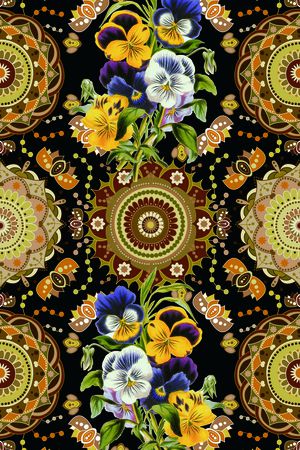 民族风印花华亿平台图片