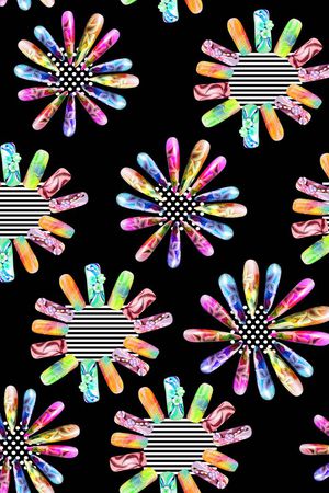 趣味指甲印花印花华亿平台图片