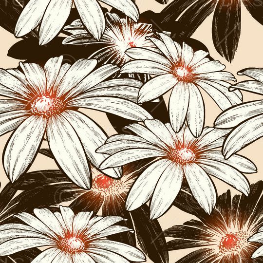 复古花纹印花华亿平台图片