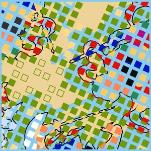 几何印花华亿平台图片