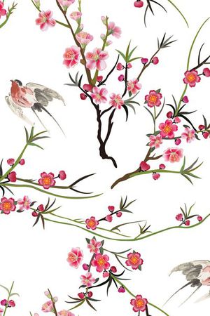 中国风印花华亿平台图片