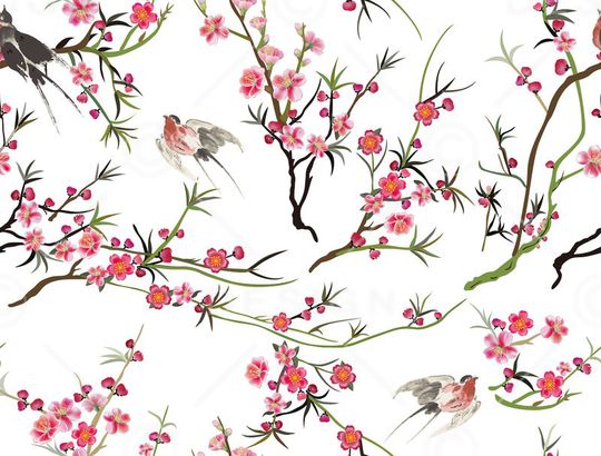 中国风印花华亿平台图片