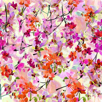 满地小花印花华亿平台图片