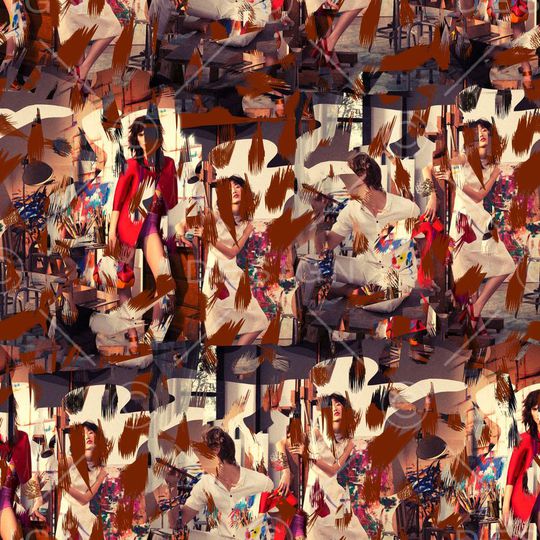 复古印花华亿平台图片