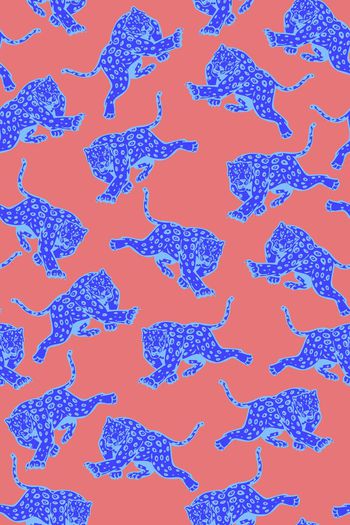 464922-流行时尚金钱豹插画涂鸦潮流男装女装